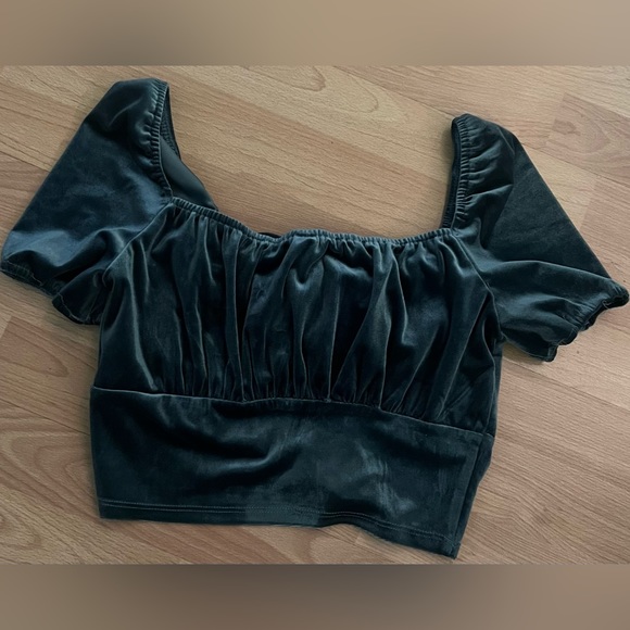 Velvet Blue/Green Top from Boutique - Picture 4 of 5